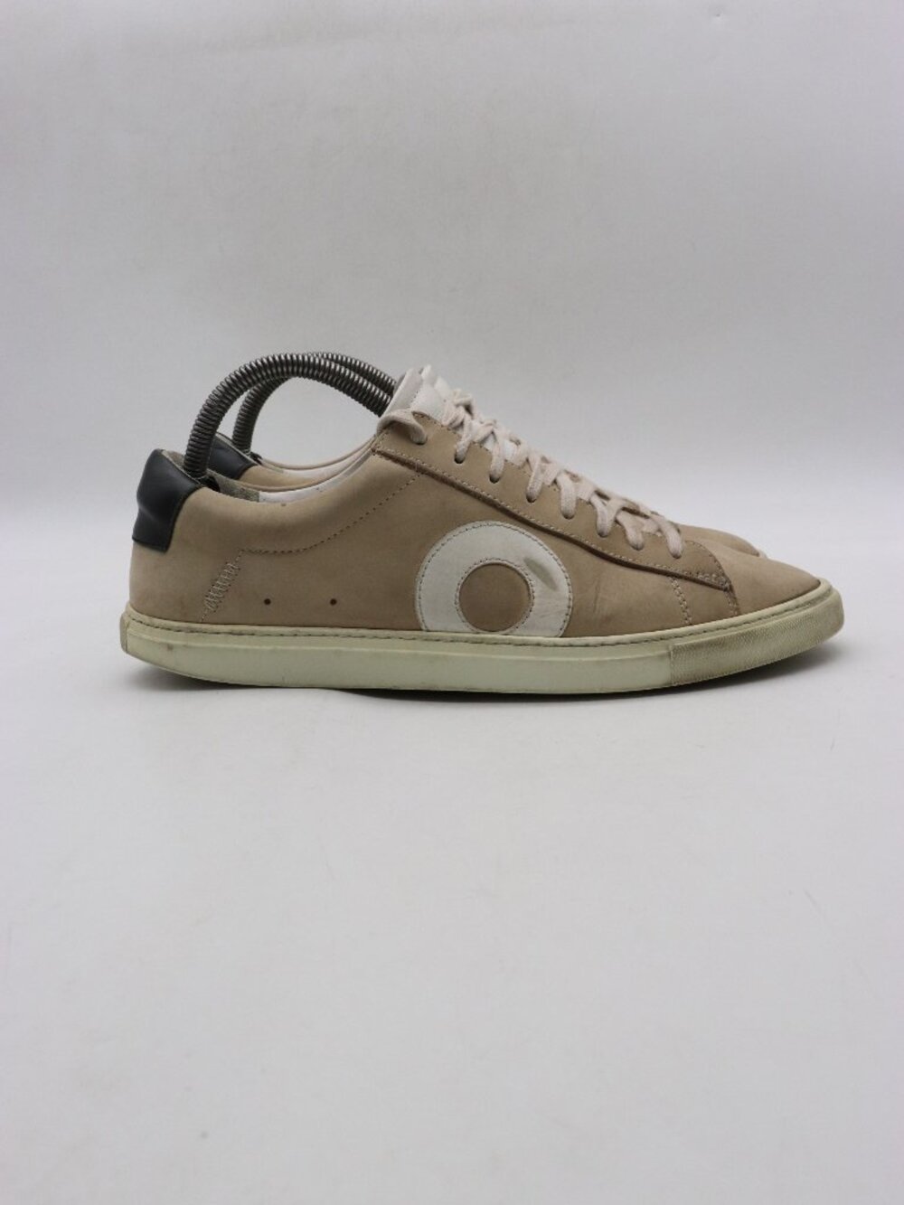 Oliver Cabell Low 1 Men's Size EU 41 Leather Sneakers Lace Up Beige White Italy